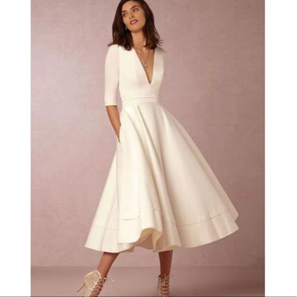 Custom made replica of this dress. Ivory Satin
